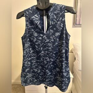 Haut En Dentelle Marine Banana Republic Taille S - Neuf Avec étiquette - Tissu Mélange Coton